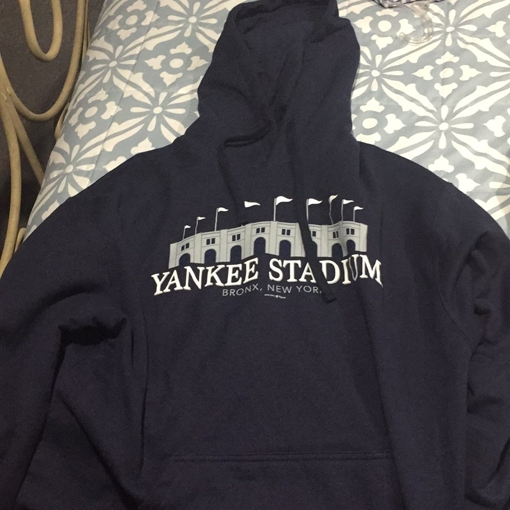 Yankee stadium navy hoodie